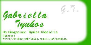 gabriella tyukos business card